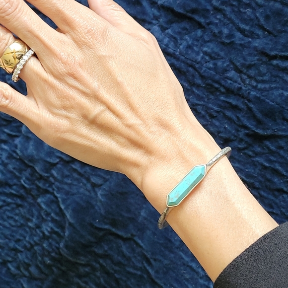 Lucky Brand Jewelry - Lucky Brand Silver and Turquoise Bracelet